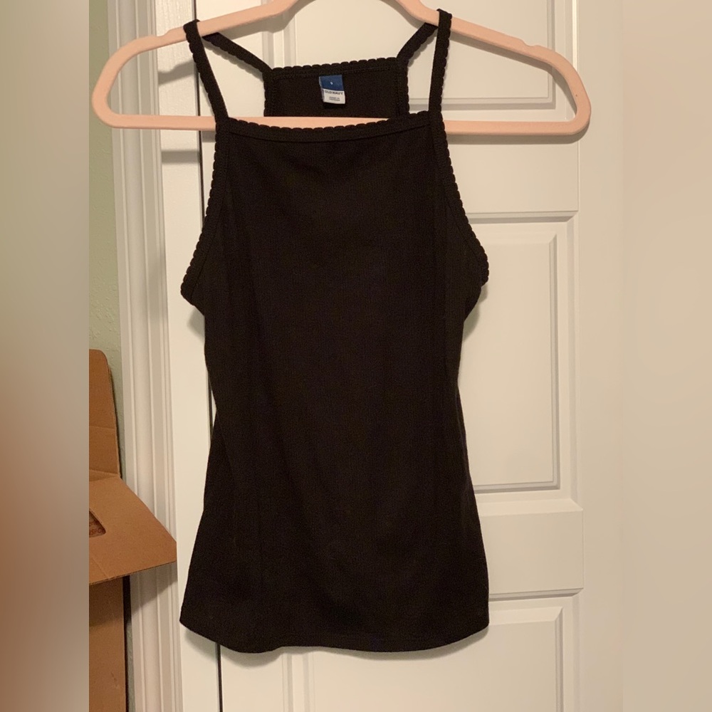 Soft black tank top- Old Navy